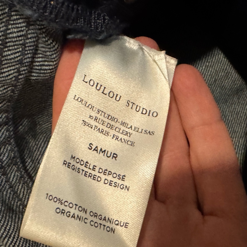 LOULOU STUDIO Samur 100% Organic Cotton Made in Italy Jeans Size 30 VGUC - Picture 11 of 13